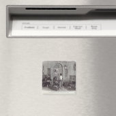 Weihnachten: "Die Komplimente der Jahreszeit" Magnet (In Situ (Geschirrspüler))