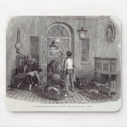 Weihnachten: "Die Komplimente der Jahreszeit " Mousepad (Vorne)