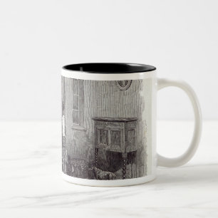 Weihnachten: "Die Komplimente der Jahreszeit " Zweifarbige Tasse