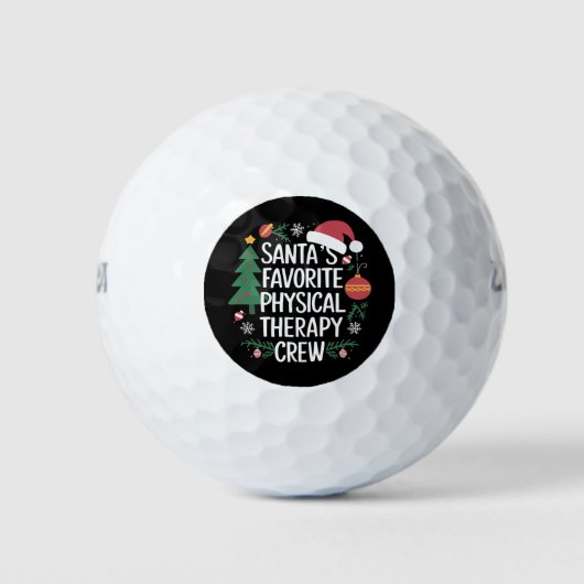 Weihnachten: Die Lieblingstherapie der Weihnachtsz Golfball (Vorderseite)