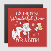 Weihnachten die meiste wunderbare Zeit für ein Magnetkarte (Vorne/Hinten)