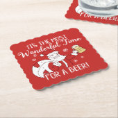 Weihnachten die meiste wunderbare Zeit für ein Untersetzer (angewinkelt)