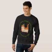 Weihnachten, die mit Katzen verbracht werden, ist Sweatshirt (Vorne ganz)
