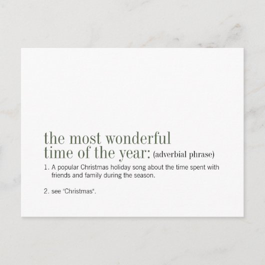 Weihnachten die schönste Zeit des Jahres (Vorderseite)