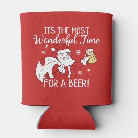 Weihnachten Die schönste Zeit für einen Bier Weihn Dosenkühler (Rückseite)