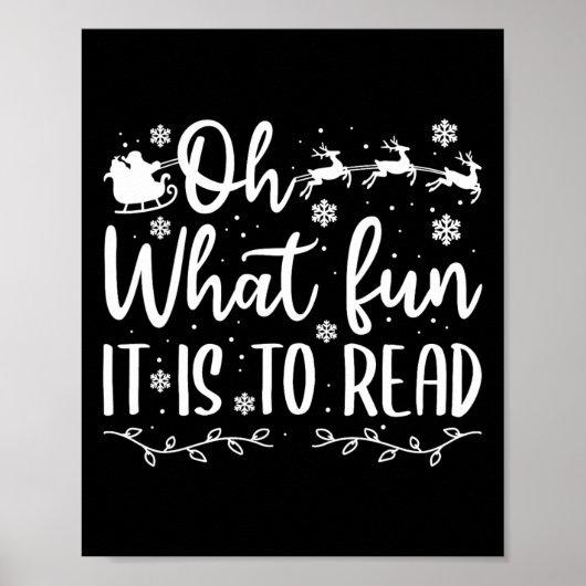 Weihnachten, die Spaß machen, lesen Poster (Vorne)