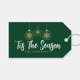 Weihnachten 'Dies ist die Jahreszeit Grün Gold, We Geschenkanhänger