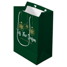 Weihnachten 'Dies ist die Jahreszeit Grün Gold, We Mittlere Geschenktüte
