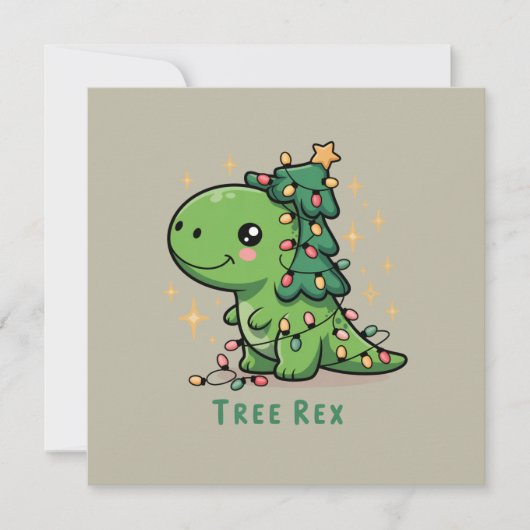 Weihnachten Dinosaur Party Funny Trex (Vorderseite)