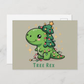 Weihnachten Dinosaur Party Funny Trex (Vorne/Hinten)