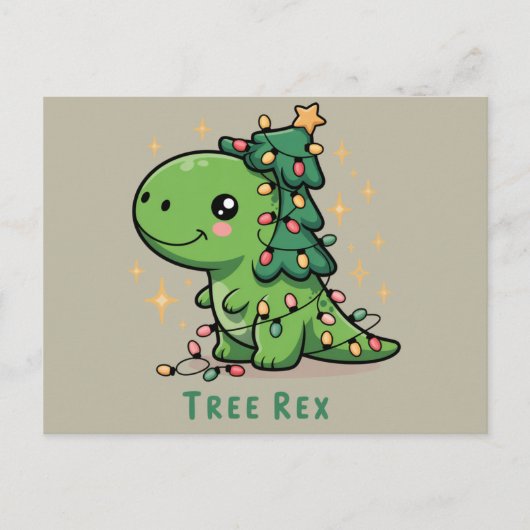 Weihnachten Dinosaur Party Funny Trex (Vorderseite)