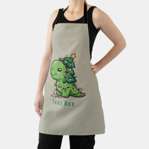 Weihnachten Dinosaur Party Funny Trex Schürze