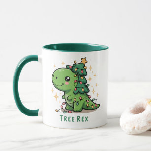 Weihnachten Dinosaur Party Funny Trex Tasse