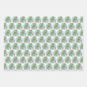 Weihnachten Dinosaur T-Rex Urlaub Geschenkpapier Set (Vorderseite 2)