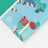Weihnachten Dinosaurier Kinder Spaß Urlaub Persona Fleecedecke (Ecke)