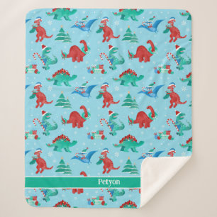 Weihnachten Dinosaurier Kinder Spaß Urlaub Persona Sherpadecke