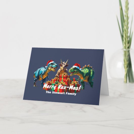 Weihnachten Dinosaurier - Merry Rex-Mas! 2 (Vorderseite)