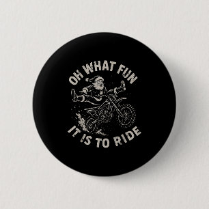 Weihnachten Dirt Bike Santa Motocross Born To Slei Button