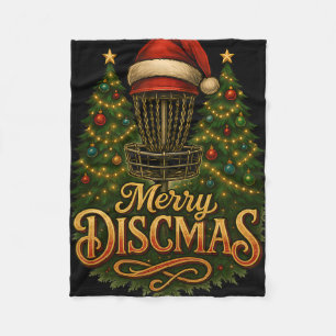 Weihnachten Disc Golf Fröhliche Scheibenweihnacht Fleecedecke