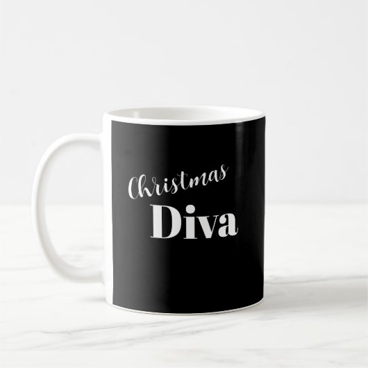 Weihnachten Diva Opernsängerin Musiker Festspiele  Kaffeetasse (Links)