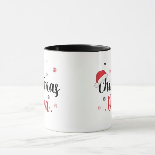Weihnachten Diva Weihnachtsmannmütze Moderne Tasse (Zentrum)