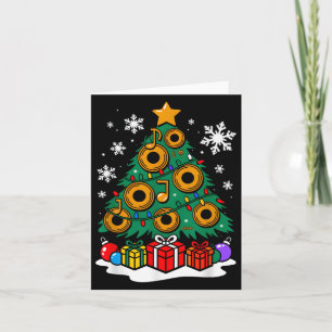 Weihnachten Dj Player Xmas Tree Funny Music Lover  Karte