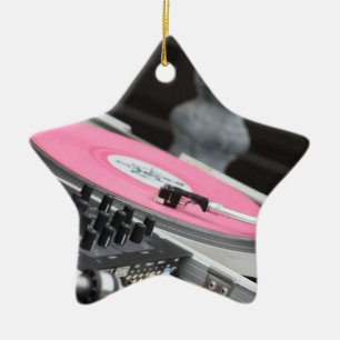 Weihnachten DJ verzieren Keramikornament