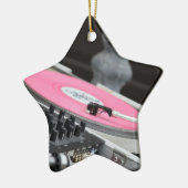 Weihnachten DJ verzieren Keramikornament (Links)