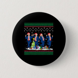 Weihnachten Donald Trump Präsident 2024 Tanzfunn Button