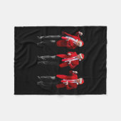 Weihnachten Donald Trump Präsident 2024 Tanzfunn Fleecedecke (Vorderseite (Horizontal))