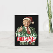 Weihnachten Donald Trump Präsident 2024 Tanzfunn Karte (Vorderseite)