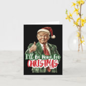 Weihnachten Donald Trump Präsident 2024 Tanzfunn Karte (Gelbe Blume)