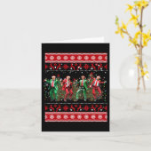 Weihnachten Donald Trump Präsident 2024 Tanzfunn Karte (Gelbe Blume)