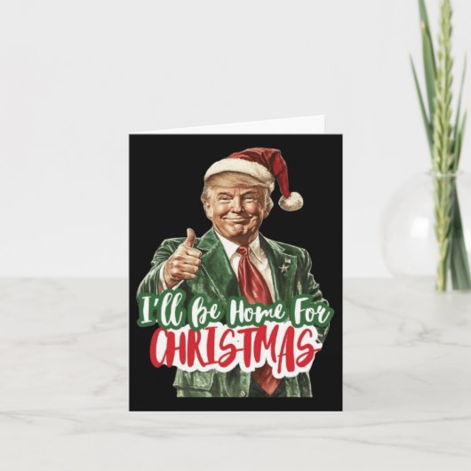Weihnachten Donald Trump Präsident 2024 Tanzfunn Karte (Vorderseite)
