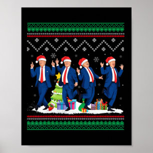 Weihnachten Donald Trump Präsident 2024 Tanzfunn Poster
