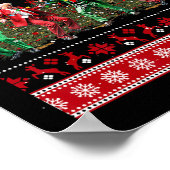 Weihnachten Donald Trump Präsident 2024 Tanzfunn Poster (Ecke)