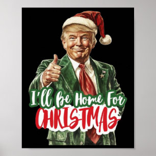 Weihnachten Donald Trump Präsident 2024 Tanzfunn Poster