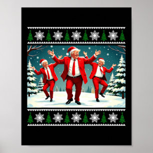 Weihnachten Donald Trump Präsident 2024 Tanzfunn Poster