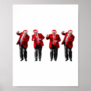 Weihnachten Donald Trump Präsident 2024 Tanzfunn Poster