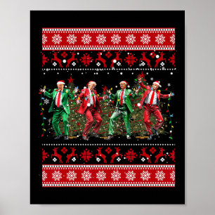 Weihnachten Donald Trump Präsident 2024 Tanzfunn Poster