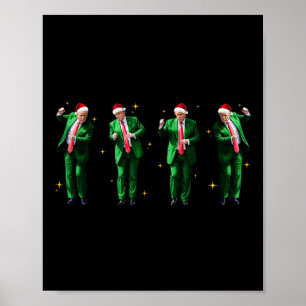 Weihnachten Donald Trump Präsident 2024 Tanzfunn Poster