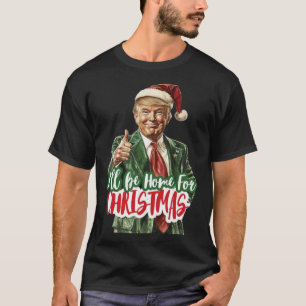 Weihnachten Donald Trump Präsident 2024 Tanzfunn T-Shirt