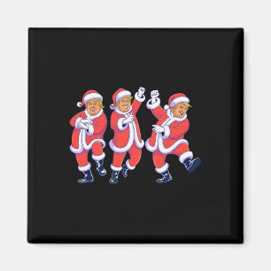 Weihnachten Donald Trump Präsident 2025 Tanzend Lu Magnet
