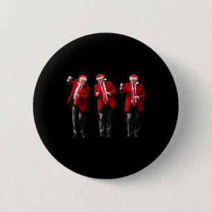 Weihnachten Donald Trump Präsident Tanzen Lustig S Button