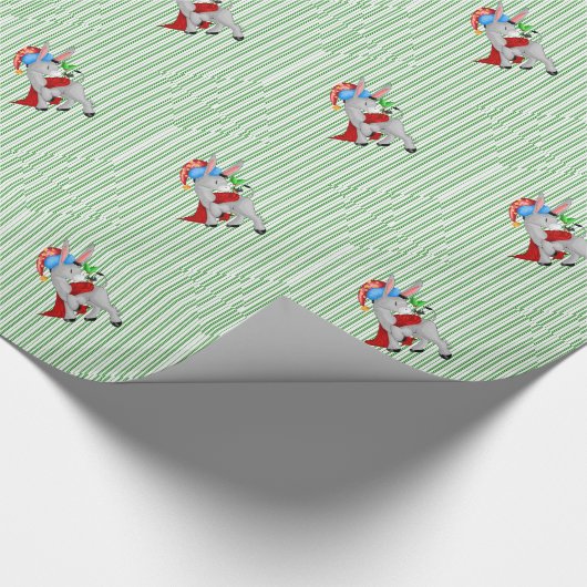Weihnachten Donkey Geschenkpapier (Ecke)
