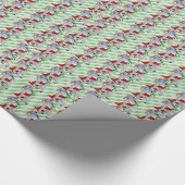 Weihnachten Donkey Wrapping Paper Geschenkpapier (Ecke)