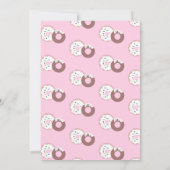 Weihnachten Donut Sprinkles Weihnachtsthema Einladung (Rückseite)