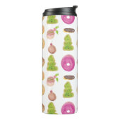 Weihnachten Donuts Cupcakes Kekse Backwaren Backwa Thermosbecher (Nach links gedreht)