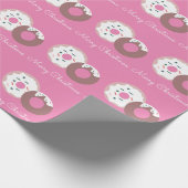 Weihnachten Donuts Sprinkles Bäckerei Frohe Weihna Geschenkpapier (Ecke)