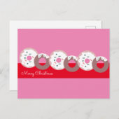Weihnachten Donuts Sprinkles Bäckerei Frohe Weihna Postkarte (Vorne/Hinten)